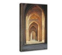 Sassanian Empire Art Print, Taq Kasra Grand Archway Canvas Poster Bedroom Decor Landscape Office Room Decor Gift 24x36inch(60x90cm)