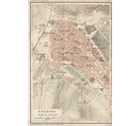 Sassari Italy Map Journal: Vintage Map Notebook