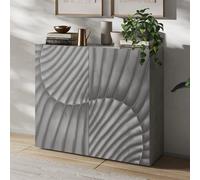 sassari wooden sideboard with 2 doors in concrete effect
