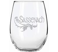 Sassenach Gaelic Scottish Stemless Glass | Outlander Highlander Fans | Perfect for any Man or Woman that Identifies with Irish, Scottish, Celtic or Gaelic Heritage or Just Enjoys the Series