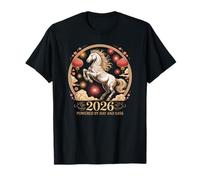 Sassy 2026 Crazy Horse Lady Powered Hay Sass Lunar Rider T-Shirt