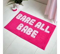 Sassy B Bare It All Babe Cotton Bath Mat Hot Pink