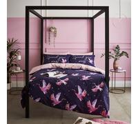 Sassy B Bedding Cosmic Cranes Duvet Cover Set With Pillowcases Navy
