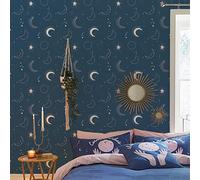 Sassy B Cosmic Babe Wallpaper Navy Blue