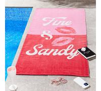 Sassy B Fine And Sandy 76X160Cm Cotton Beach Towel Pink