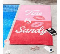 turner bianca plc Sassy B Fine and Sandy 76x160cm Cotton Beach Towel Pink
