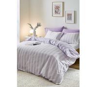 Sassy B Lilac Stripe Tease Duvet Cover Set Lilac