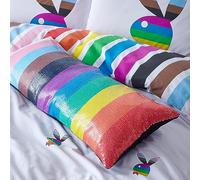 Sassy B Playboy Sequin Rainbow 30x80cm Cushion Bright