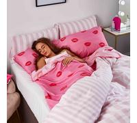 Sassy B Pouting Lips Self Tan Sheet Protector Pink, 135 x 215 cm