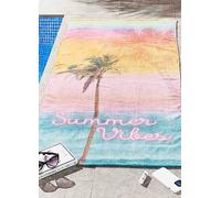 Sassy B Summer Vibes Bright Beach Towel Green