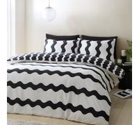 Sassy B Waves Black & White Bedding Set - Single