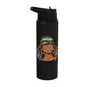 Sassy Black Woman Black History African American Stainless Steel Insulated Water Bottle