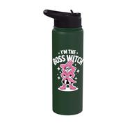 Sassy Boss Witch Funny Feminist Halloween Empowerment Stainless Steel Insulated Water Bottle