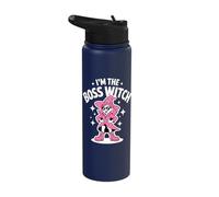 Sassy Boss Witch Funny Feminist Halloween Empowerment Stainless Steel Insulated Water Bottle