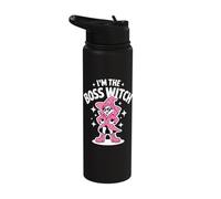 Sassy Boss Witch Funny Feminist Halloween Empowerment Stainless Steel Insulated Water Bottle