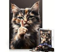 Sassy Cat Giving A Warning 1000 Piece Jigsaws for Adults Puzzle Strengthen Memory Warm Time Clean Edge (38x52cm)