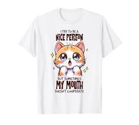 Sassy Cat My Mouth Doesn't Cooperate Funny Feline T-Shirt