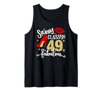 Sassy Classy 49 Fabulous 49th Birthday Party Decorations Tank Top