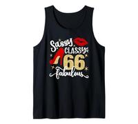 Sassy Classy 66 Fabulous 66th Birthday Party Decorations Tank Top