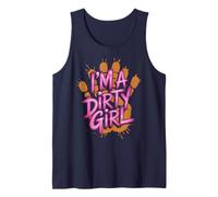 Sassy Dirty Girl More Fun Mud Run Muddy Family Mudder Squad Tank Top