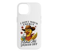 Sassy Duck Cowboy Hat I Shut The Power Off Case for iPhone 14