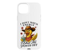 Sassy Duck Cowboy Hat I Shut The Power Off Case for iPhone 15 Plus