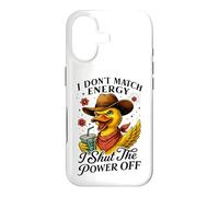 Sassy Duck Cowboy Hat I Shut The Power Off Case for iPhone 17