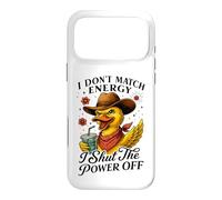 Sassy Duck Cowboy Hat I Shut The Power Off Case for iPhone 17 Pro Max