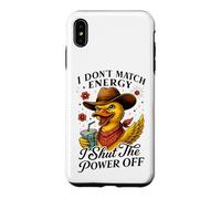 Sassy Duck Cowboy Hat I Shut The Power Off Case for iPhone XS Max