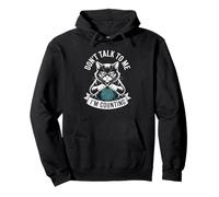 Sassy Feline Crafter Counting Stitches Yarn Lover Quotes Pullover Hoodie