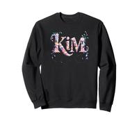 Sassy First Name KIM Personalized Girl Nametag Garden Outfit Sweatshirt