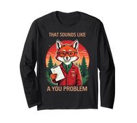 Sassy Fox Professional Boundaries Sarcastic Gift Long Sleeve T-Shirt