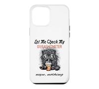 Sassy Funny Cat Adult Humor Check My Shitometer Frazzled Case for iPhone 12 Pro Max