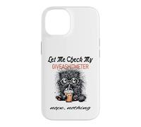 Sassy Funny Cat Adult Humor Check My Shitometer Frazzled Case for iPhone 14