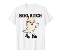 Sassy Ghost Boo Funny Halloween Retro Costume Graphic T-Shirt