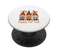 Sassy Gnome with Drink and Football for Thanksgiving Fun PopSockets Adhesive PopGrip