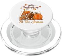 Sassy Gnome with Drink and Football for Thanksgiving Fun PopSockets PopGrip for MagSafe