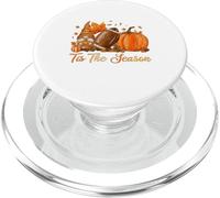 Sassy Gnome with Drink and Football for Thanksgiving Fun PopSockets PopGrip for MagSafe