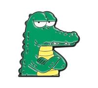 Sassy Grumpy Animal Enamel Pins Set, Cute Angry Goose Crocodile Penguin Lapel Pins, Funny Cartoon Brooches for Backpacks Hats Jackets, Sarcastic Mood Badges Gift for Friends Kids, little, Alloy Steel