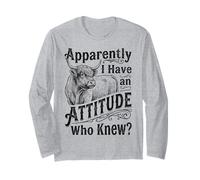 Sassy Highland Cow Attitude Funny Western Vintage Style Long Sleeve T-Shirt