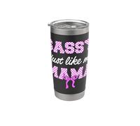 Sassy Just Like My Mama Checkered Coquette Bow Stainless Steel Insulated Tumbler
