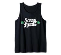 Sassy Lassie St Patricks Day Irish Drinking Tank Top