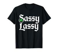 Sassy Lassy St. Patrick's Day Funny Baby Girls Kids Lassie T-Shirt