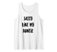 Sassy Like My Auntie, Matching Family, Cute Niece Gifts Tank Top