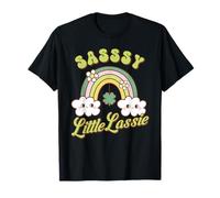 Sassy Little Lassie St Patrick's Day Rainbow T-Shirt