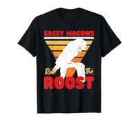 Sassy Macaws Rule The Roost Value Graphic T-Shirt, Men, Black, L