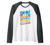 Sassy Mud Run MUDDA FAKKAS Mudding Queen Obstacle My Running Raglan Baseball Tee