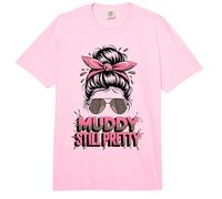 Sassy Mud Run Muddy Still Pretty Squad Sisters Fun ATV UTV Comfort Colors Adult Heavyweight T-Shirt