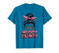Sassy Mud Run Muddy Still Pretty Squad Sisters Fun ATV UTV T-Shirt