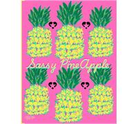 Sassy Pineapple, Pineapples In Pink, 150 Lined Page, 8x11 Page, Notebook Perfect For School, Learning And Note-Taking: Created With Hand-Drawn Art By: Artist Mary Elisabeth Linder @ MaryEMade